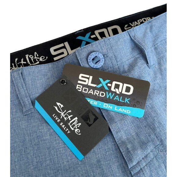 SALT LIFE SLX-QD Blue Transition Hybrid Shorts Men's Sz 42 NWT - Picture 3 of 9